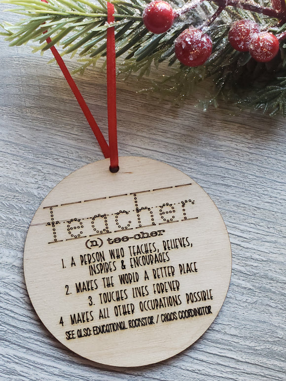 Teacher Meaning Ornament