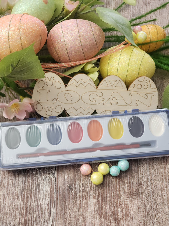 Easter Egg Personalized Watercolor Paint Kit
