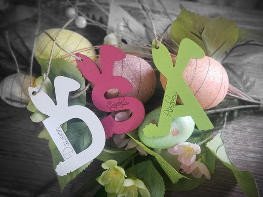 Bunny Easter Basket Personalized Tags