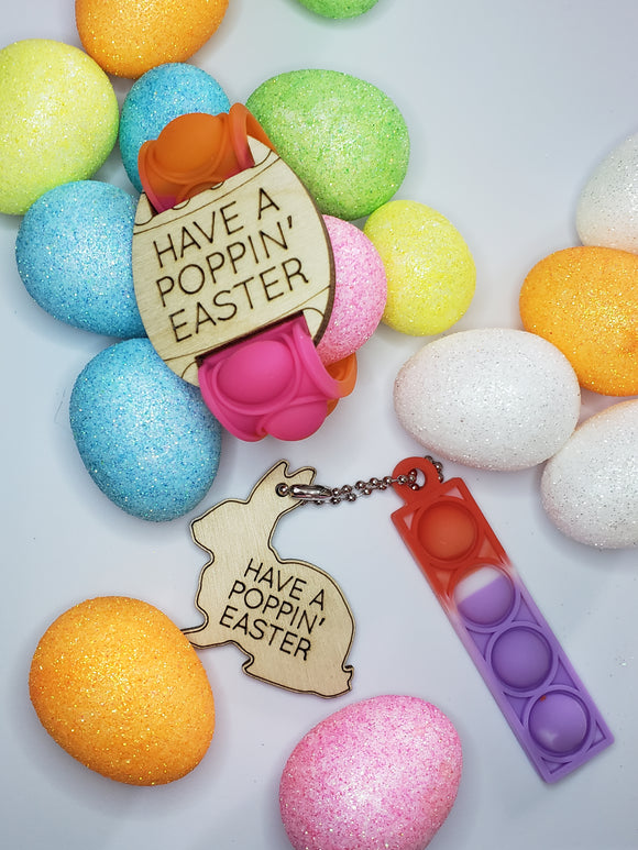 Easter Pop its Bracelet and Keychains