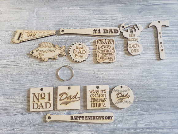 Father's Day Keychains Personalized