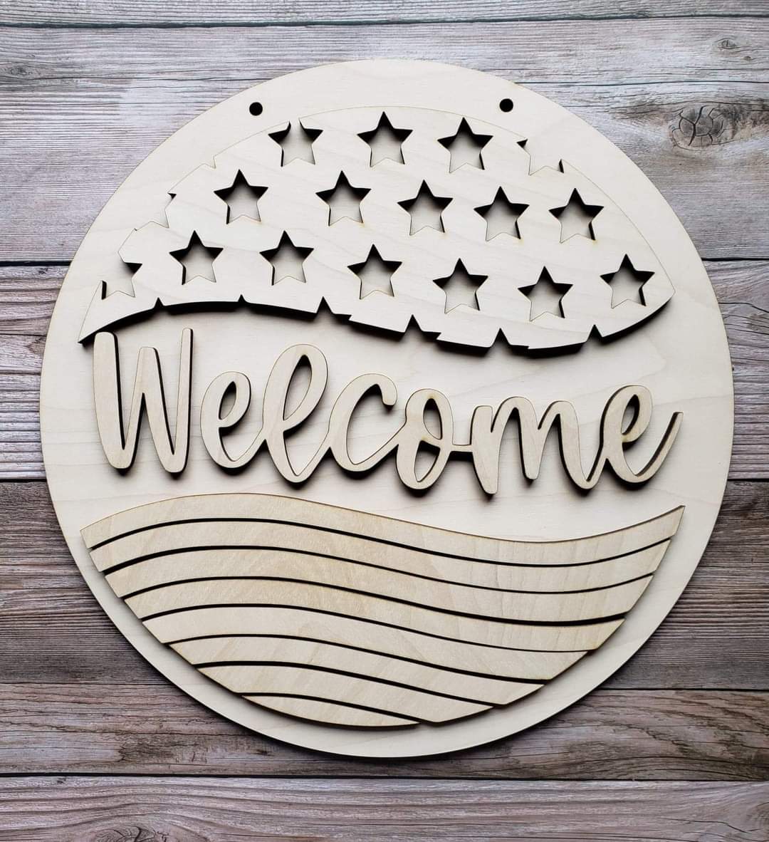 Welcome American Flag DIY Paint Kit
