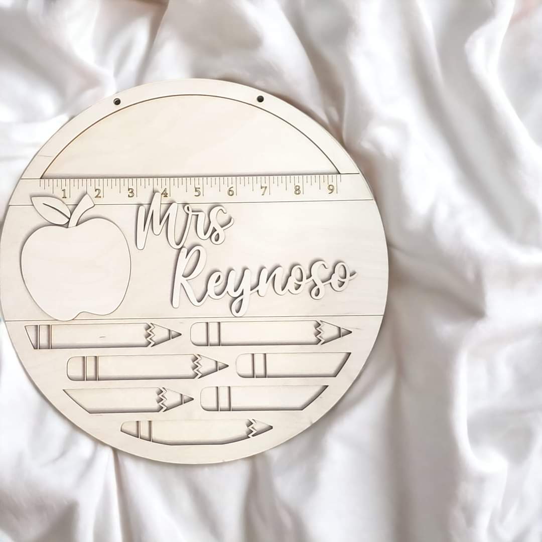 Teacher Sign DIY Personalized