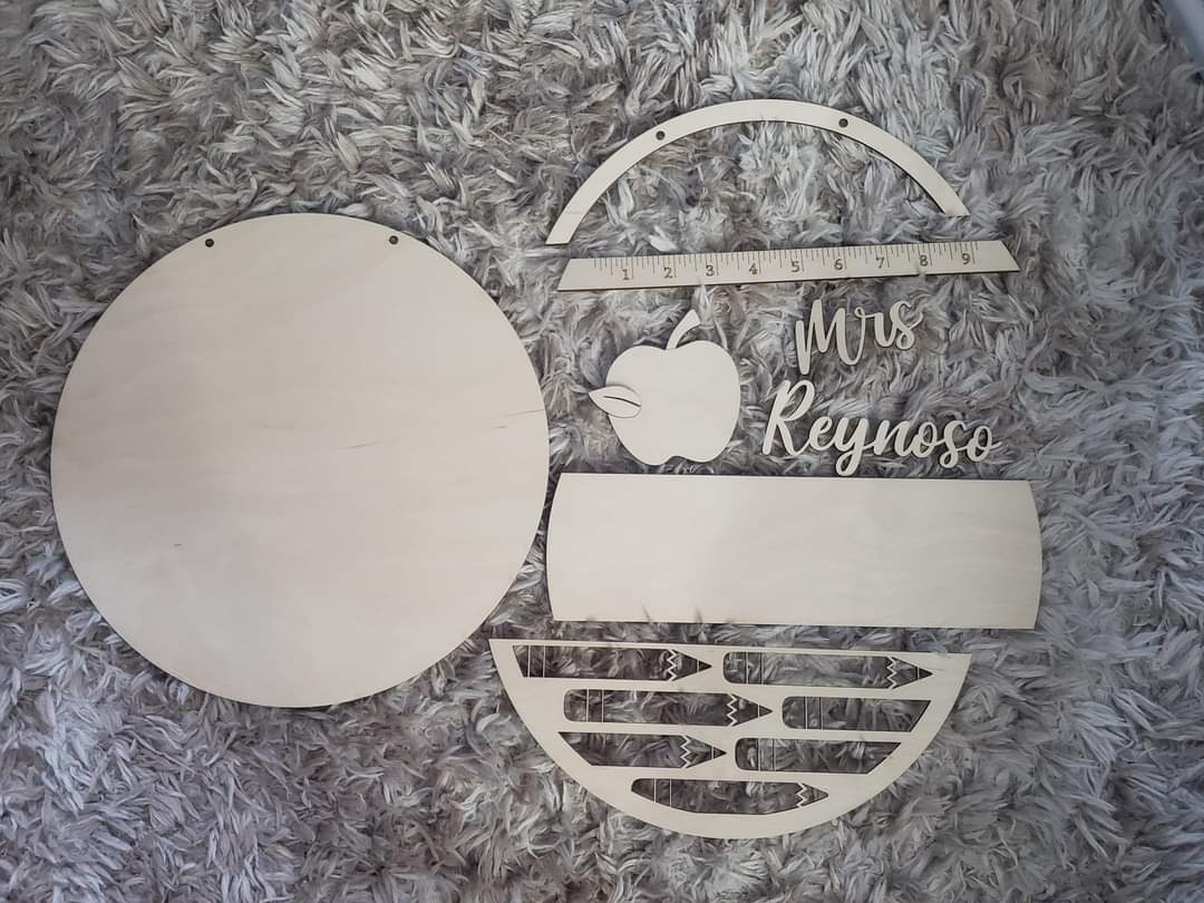 Teacher Sign DIY Personalized